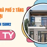 mẫu nhà phố 2 tầng hiện đại