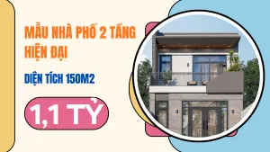 mẫu nhà phố 2 tầng hiện đại