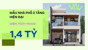 mẫu nhà phố 2 tầng hiện đại