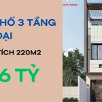 mẫu nhà phố 3 tầng hiện đại