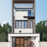 Tổng quan mẫu nhà phố 3 tầng hiện đại