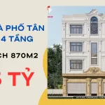 mẫu nhà phố tân cổ điển 4 tầng
