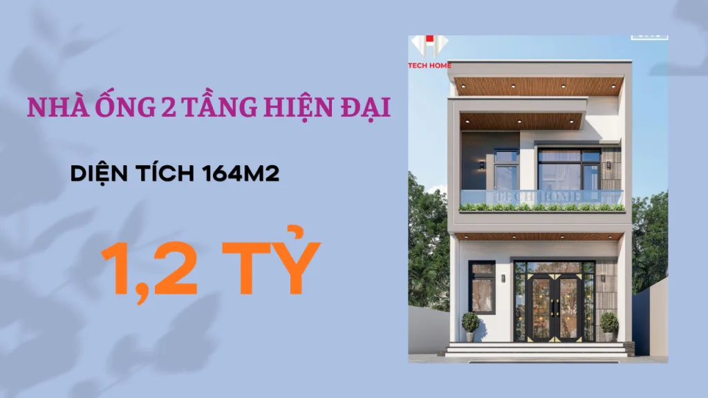 nhà ống 2 tầng hiện đại