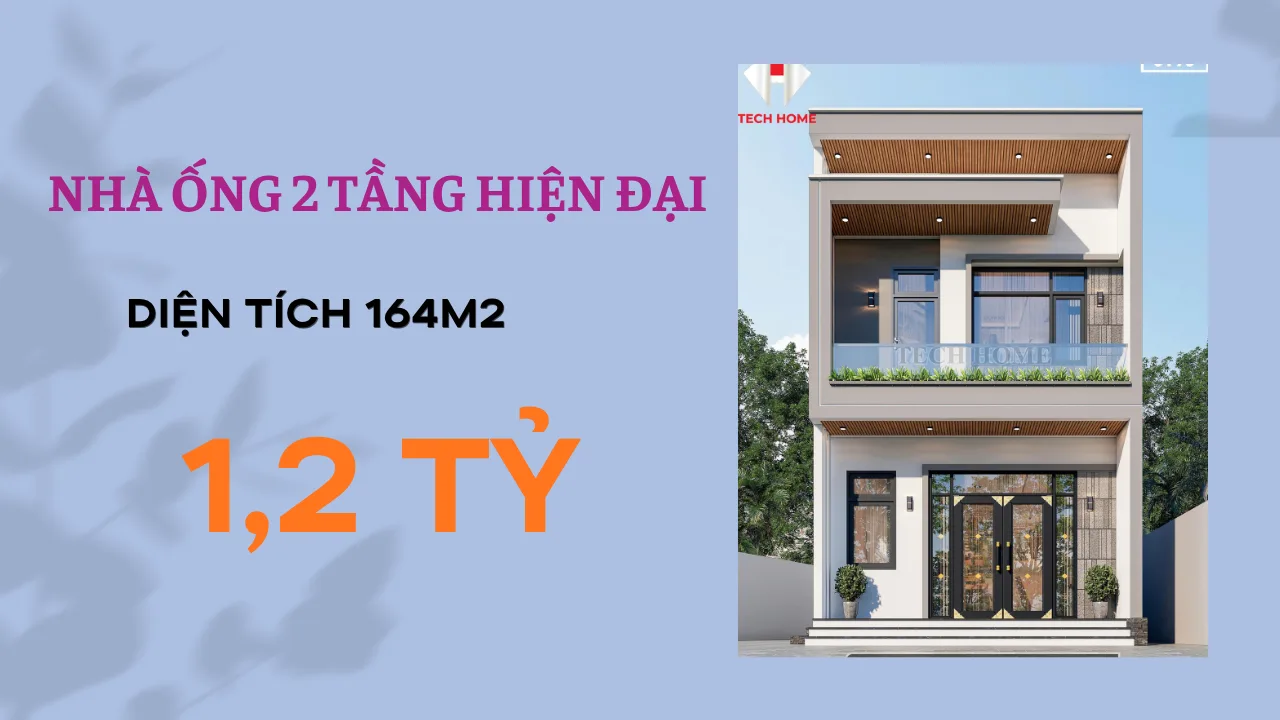 nhà ống 2 tầng hiện đại
