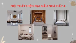 thiết kế nội thất hiện đại mẫu nhà cấp 4