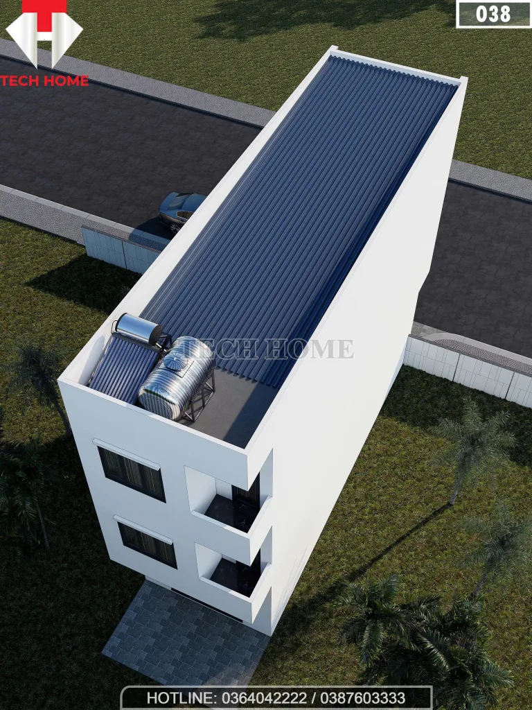 Tổng thể Mẫu nhà ống 3 tầng đẹp