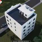 Tổng thể mẫu nhà phố tân cổ điển 4 tầng