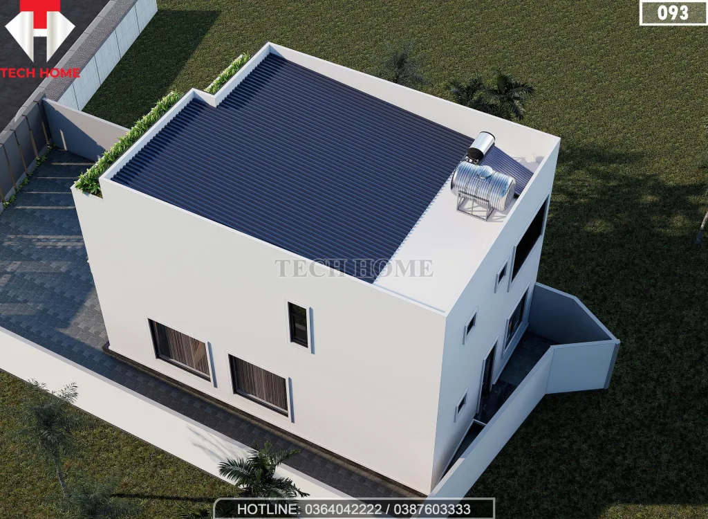 Tổng thể mẫu nhà 2 tầng hiện đại