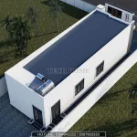 Tổng thể mặt sau nhà cấp 4 mái bằng