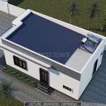 Tổng thể mẫu nhà cấp 4 mái bằng hiện đại