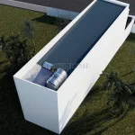 Tổng thể mặt sau mẫu nhà ống 2 tầng hiện đại