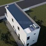 Tổng thể mặt sau mẫu nhà ống 2 tầng 4 phòng ngủ