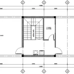 Bản vẽ bố trí công năng tầng tum mẫu nhà phố 2 tầng 1 tum hiện đại diện tích 22m2.