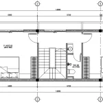 Bản vẽ mặt bằng tầng 2 mẫu nhà ống 3 tầng đẹp diện tích 68m2 gồm 2 phòng ngủ.
