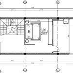 Bản vẽ bố trí công năng tầng 3 mẫu nhà phố 3 tầng hiện đại tại Hải Phòng diện tích 65m2.