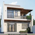 Góc nghiêng mẫu nhà 2 tầng hiện đại