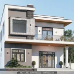 Góc nghiêng mẫu nhà 2 tầng hiện đại