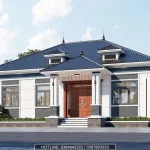 Góc nghiêng mẫu nhà mái Nhật 4 phòng ngủ