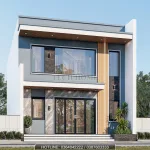 Góc nghiêng mẫu nhà ống 2 tầng hiện đại