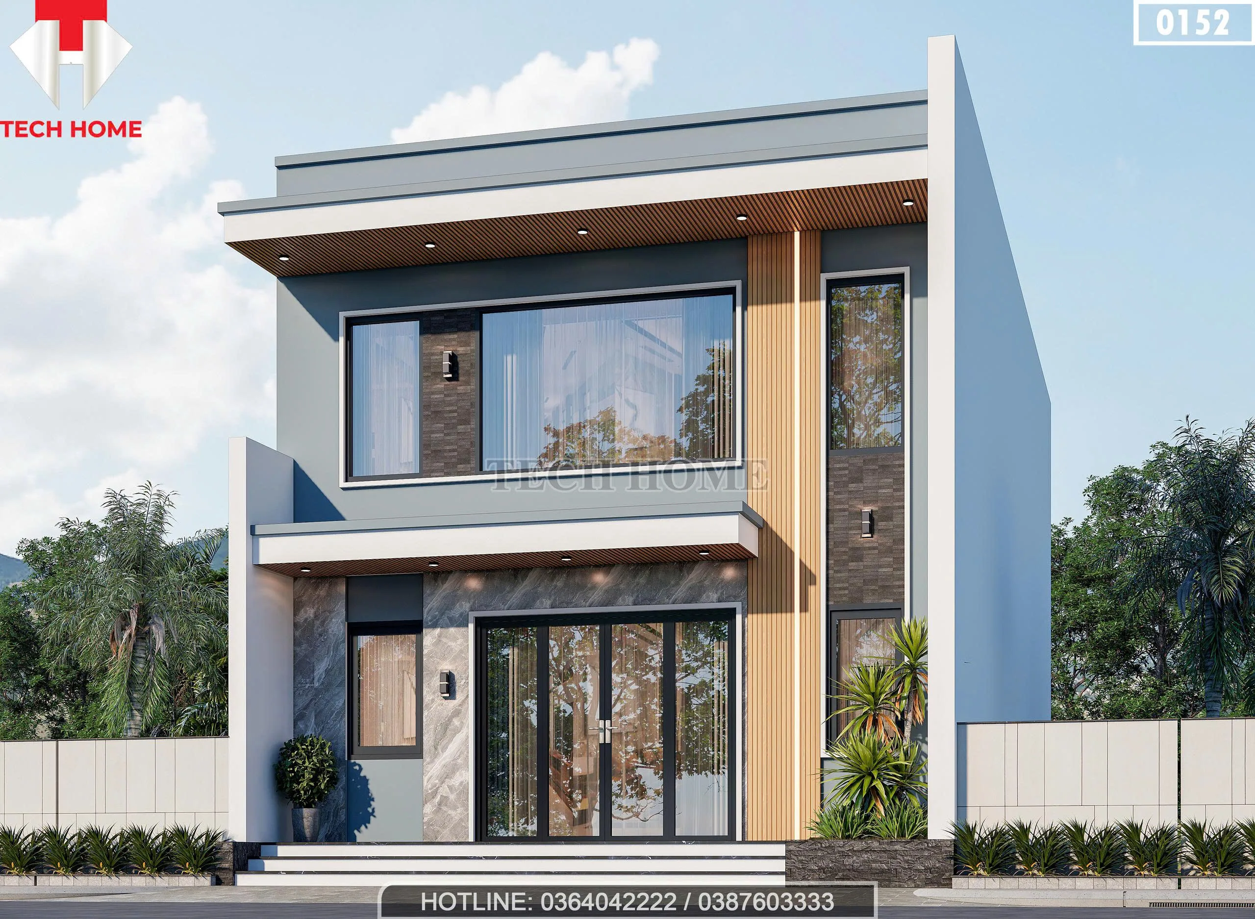 góc nghiêng mẫu nhà ống 2 tầng hiện đại