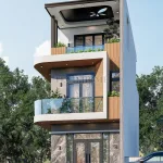 Góc nghiêng mẫu nhà ống 3 tầng đẹp