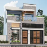 Góc nghiêng mẫu nhà phố 2 tầng hiện đại tại Hải Phòng