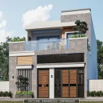 Góc nghiêng mẫu nhà phố 2 tầng hiện đại tại Hải Phòng