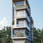 Góc nghiêng nhà phố hiện đại 5 tầng tại Sóc Sơn