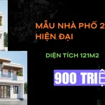 Mẫu nhà phố 2 tầng hiện đại