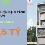 nhà phố hiện đại 5 tầng tại Sóc Sơn