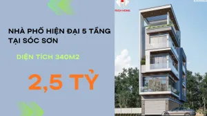 nhà phố hiện đại 5 tầng tại Sóc Sơn