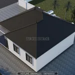 Tổng thể Mẫu nhà cấp 4 mái Nhật 3 phòng ngủ