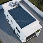 Tổng thể mẫu nhà phố 2 tầng hiện đại