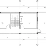 Bản vẽ bố trí mặt bằng công năng tầng tum mẫu nhà ống 2 tầng 1 tum mặt tiền 5m diện tích 45m2.