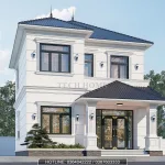 Góc nghiêng Mẫu nhà 2 tầng mái Nhật