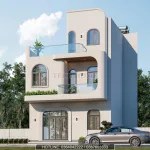 Góc nghiêng mẫu nhà 3 tầng hiện đại