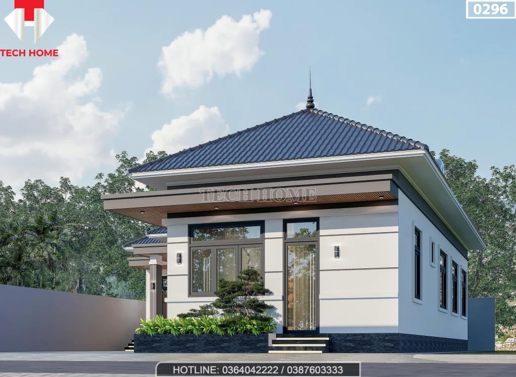 Góc nghiêng mẫu nhà cấp 4 đẹp