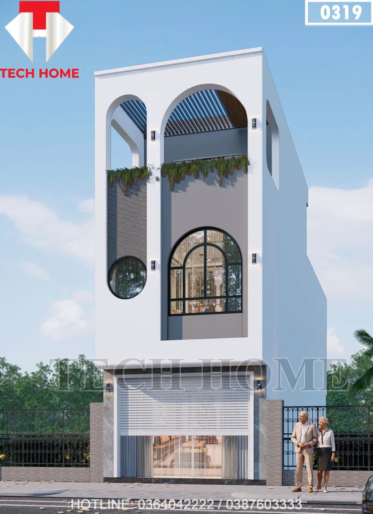 mẫu nhà ống 3 tầng kết hợp kinh doanh