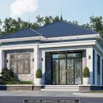 Góc nghiêng thiết kế nhà mái Nhật 1 tầng