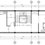 Bản vẽ bố trí công năng tầng tum mẫu nhà phố 3 tầng hiện đại diện tích 65m2