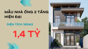 mẫu nhà ống 2 tầng hiện đại 6x15m