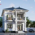 Góc nghiêng mẫu nhà mái nhật 2 tầng tân cổ điển