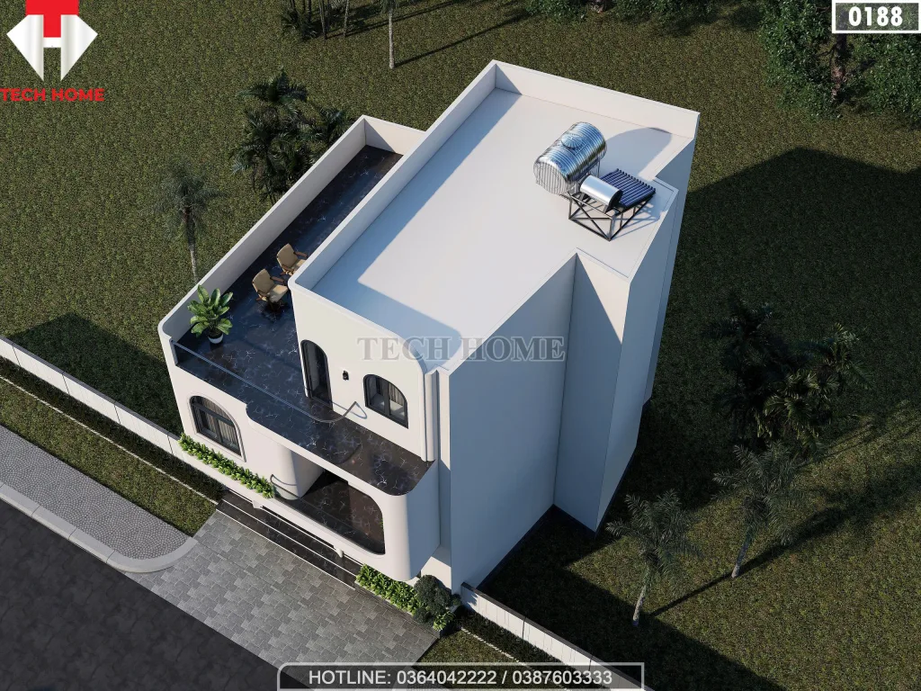 Tổng thể mẫu nhà 3 tầng hiện đại