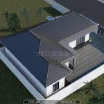 Tổng thể mẫu nhà cấp 4 đẹp