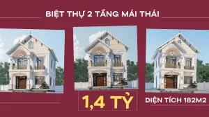 Biệt thự 2 tầng mái Thái