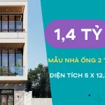 mẫu nhà ống 2 tầng 1 tum đẹp