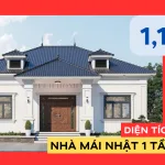 nhà mái nhật 1 tầng đẹp