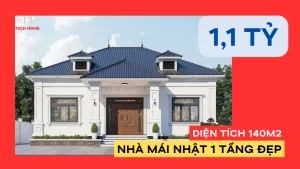 nhà mái nhật 1 tầng đẹp